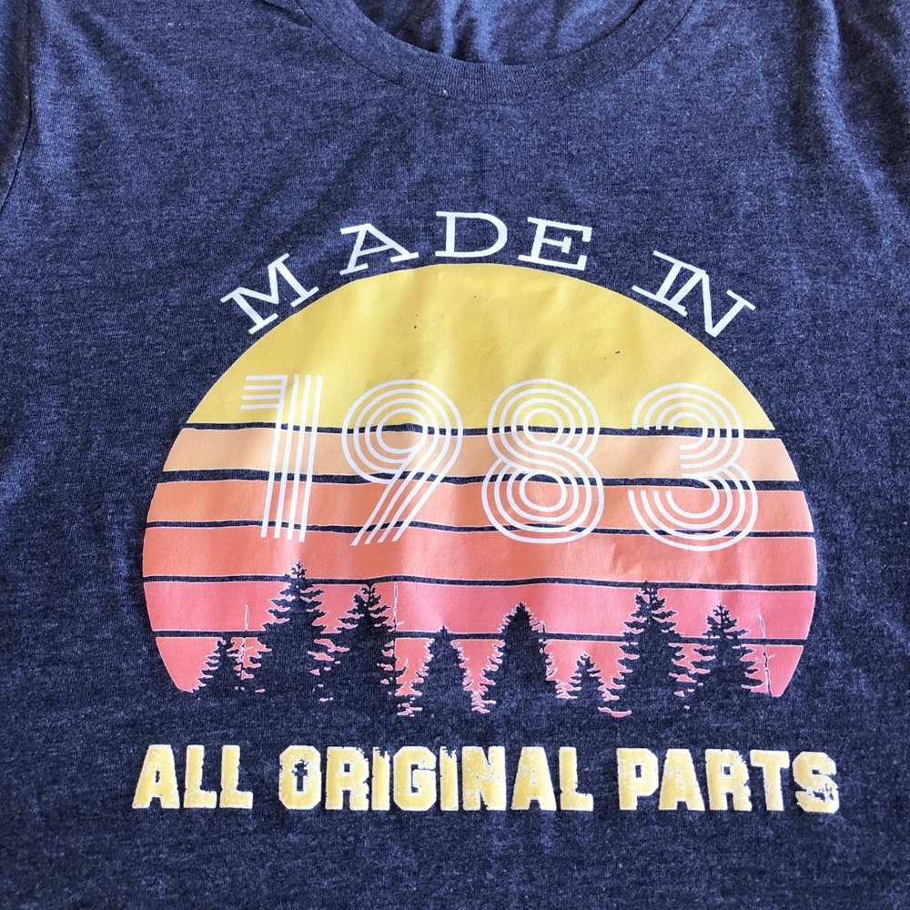 NWOT {Bella Canvas} 1983 navy tee